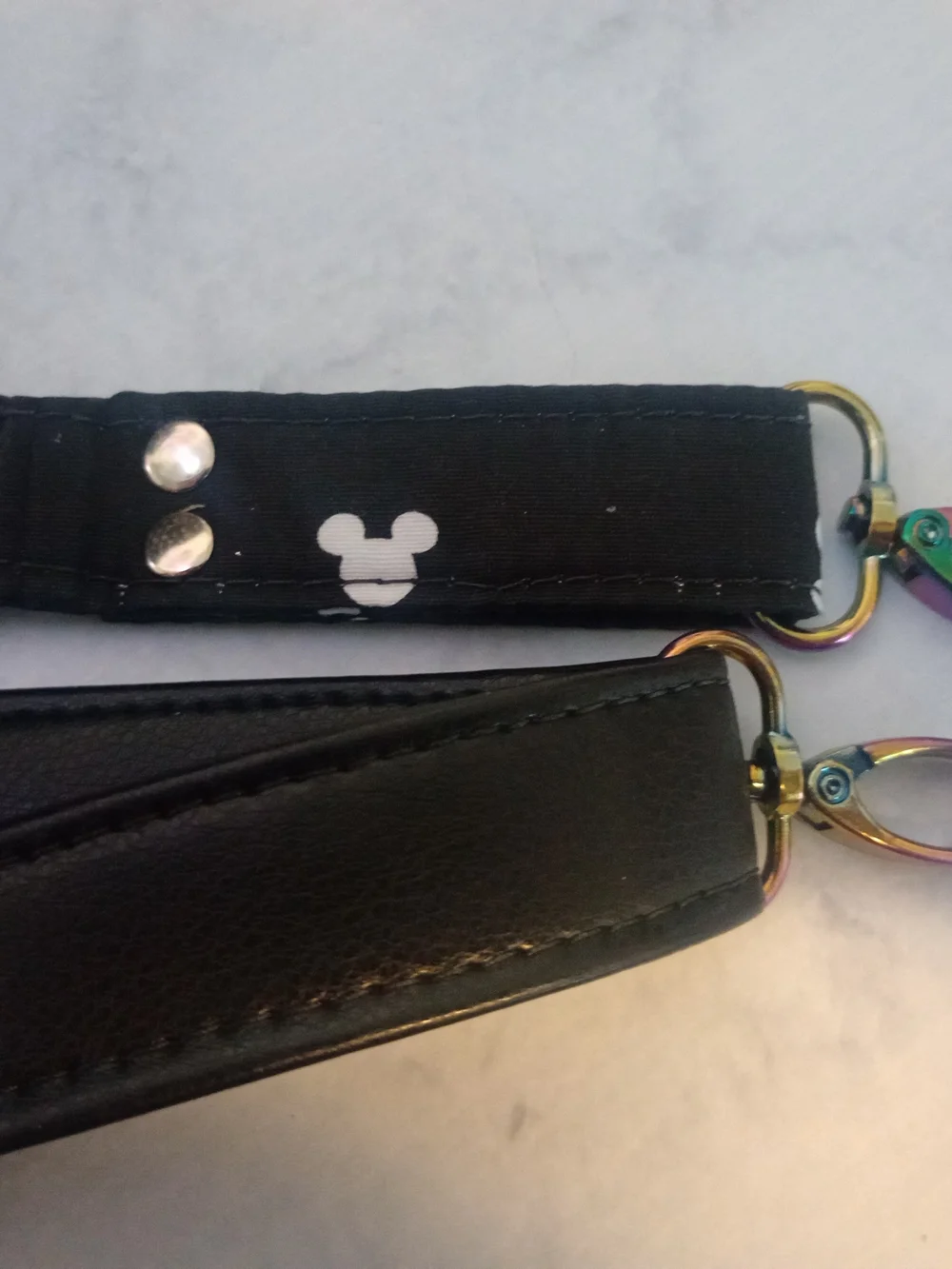 Handmade Mickey Mouse Tote With Heart Charms, Handbag, Birthday, Christmas, Gift